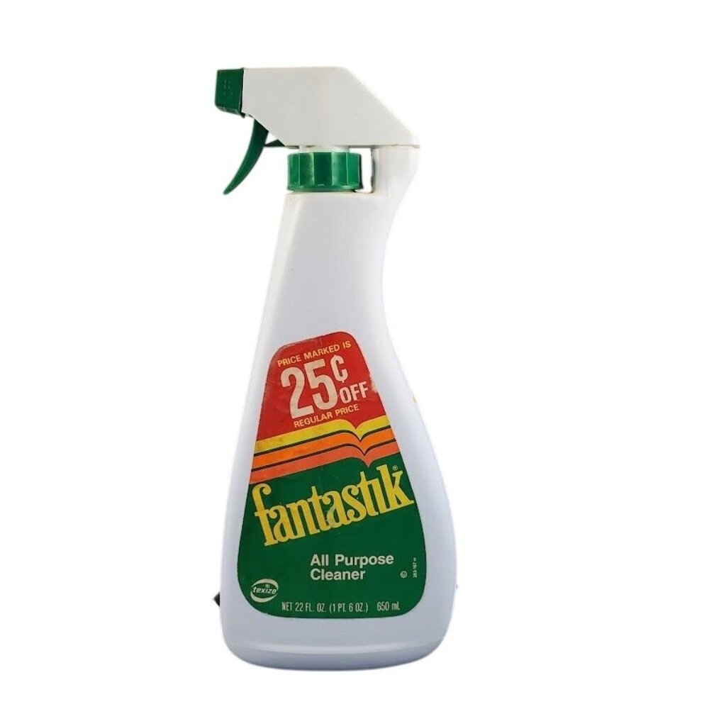 Vintage Fantastik All Purpose Cleaner 1990s Texize Dow Grocery Store Collectible